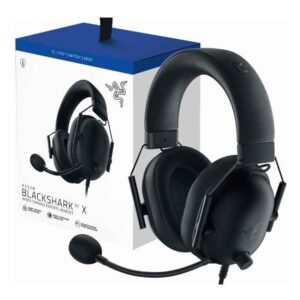 Auricular Razer BlackShark V2 X, sonido envolvente 7.1, micrófono hyperClear cardioid, 3.5mm, PS5, Xbox, PC, Color Negro. RZ04-03241000-R3UA