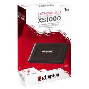 SSD PORTáTIL COMPACTO Kingston XS1000 | 1 TB | USB 3.2 Gen 2 | Incluye cable USB-C a USB-A y adaptador USB-A a USB-C ...