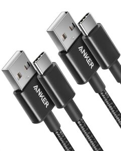 Anker Cable de USB a USB C, cable de carga de USB A a USB C negro