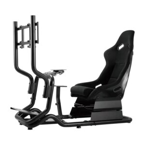 Cockpit de Carreras Gaming con Asiento Incluido | Simulador de Conducción Profesional